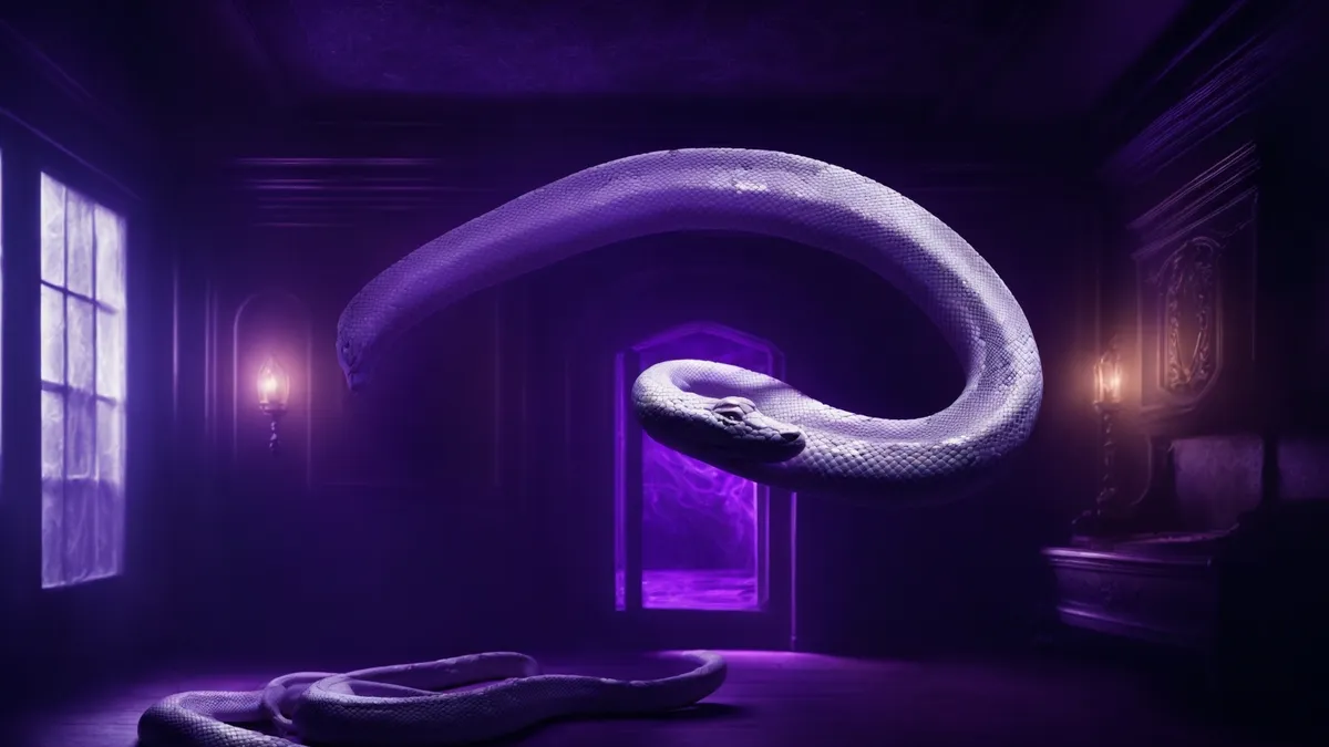 White snake in house